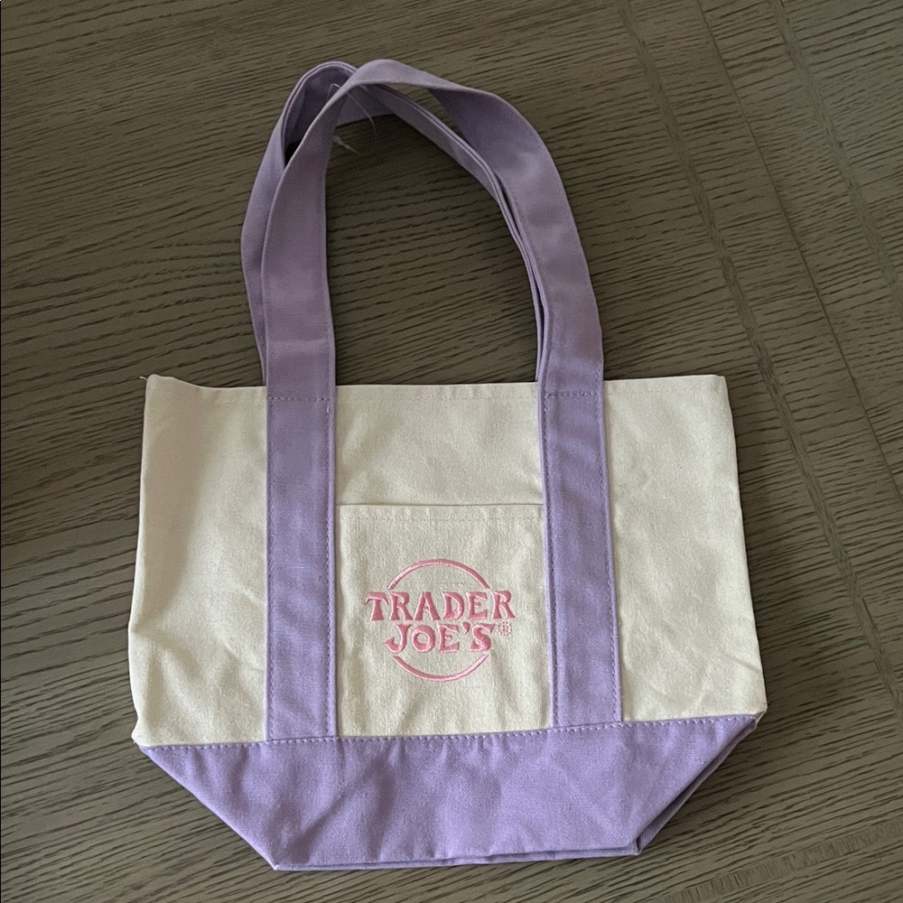 Trader Joe’s mini lavender tote
